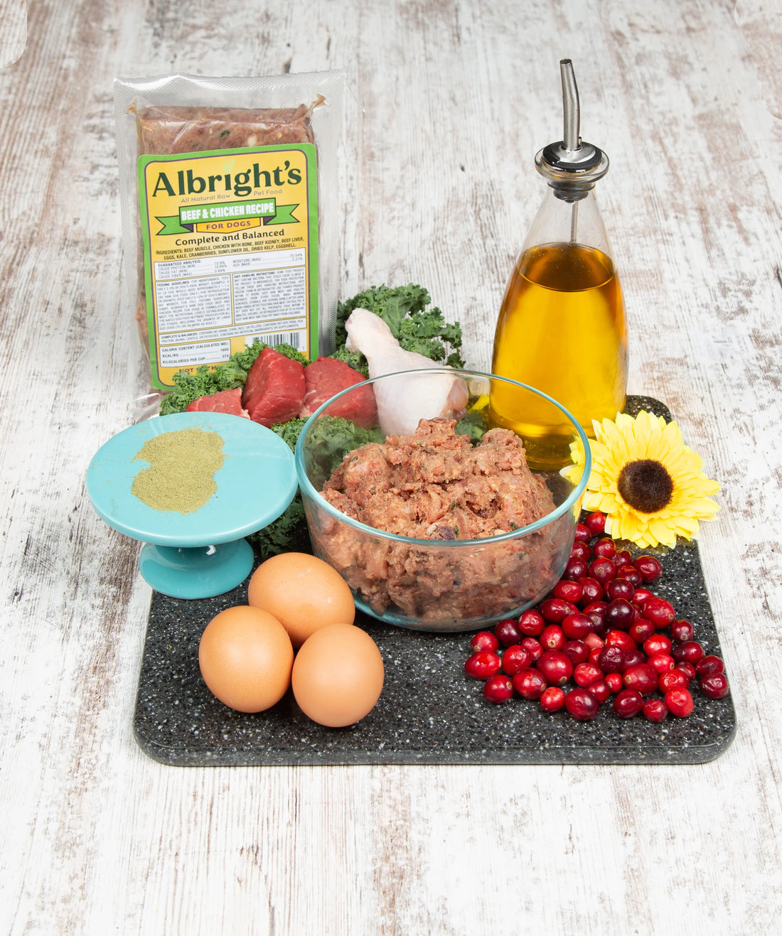 Raw Beef & Chicken Food For Dogs & Cats, Complete & Balanced